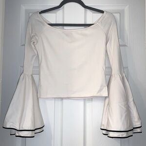 Torn by Ronny Kobo Mimi Top, M, crop/natural waist length